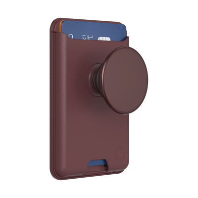 Aluminum Oxblood — Softgoods PopWallet+ for MagSafe